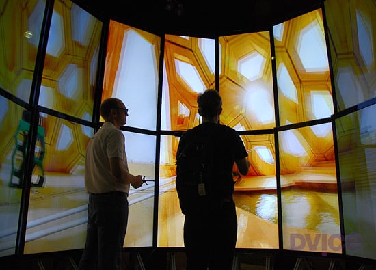 A $80,000 gigapixel 3D display wall creates an immersive environment