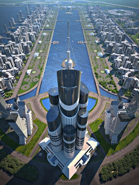Azerbaijan Tower will rise up to be the worlds tallest building Azerbaijan Tower will rise up to be the worlds tallest building