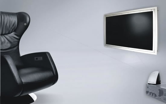 Audioluce reclining armchair comes with an integrated hi fi audio system Audioluce reclining armchair comes with an integrated hi fi audio system