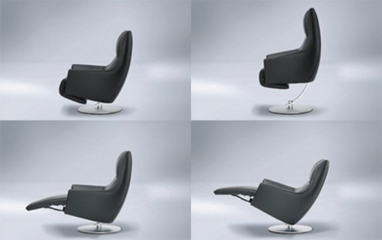 Audioluce reclining armchair comes with an integrated hi fi audio system Audioluce reclining armchair comes with an integrated hi fi audio system