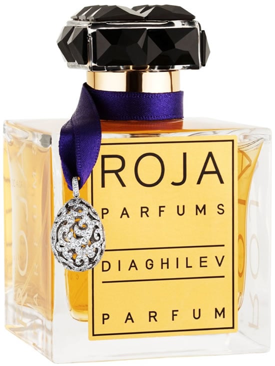 Roja Parfums Diaghilev bottle celebrates Easter with a Fabergé diamond egg pendant