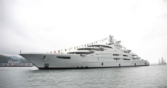 The $300 million Serene, ninth largest yacht, is all set to sail