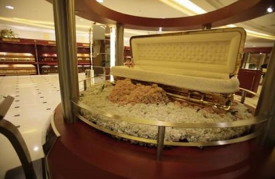Gold plated caskets and million dollar burial plots is where the rich lay in peace Gold plated caskets and million dollar burial plots is where the rich lay in peace