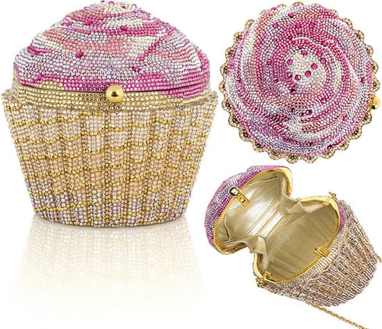 Judith Leibers Cupcake fine crystal clutch looks delicious