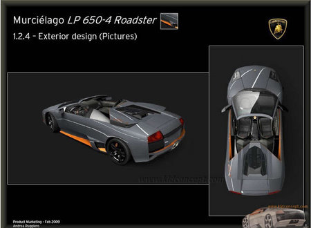 Lamborghini Murciélago LP650 4 Roadster leaked out Lamborghini Murciélago LP650 4 Roadster leaked out