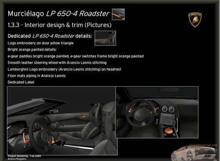 Lamborghini Murciélago LP650 4 Roadster leaked out Lamborghini Murciélago LP650 4 Roadster leaked out