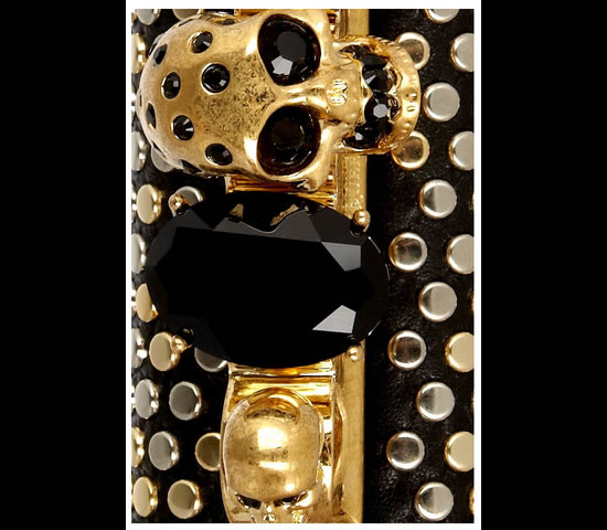McQueens Swarovski studded skull knuckle box clutch is wickedly beautiful McQueens Swarovski studded skull knuckle box clutch is wickedly beautiful