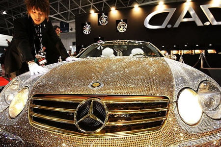Swarovski studded Mercedes Benz SL600