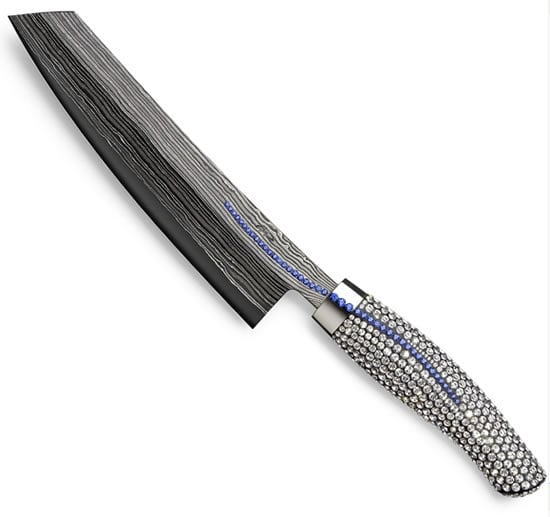 Add a dash of opulence to the kitchen with Swarovski studded Nesmuk cooking knifes Add a dash of opulence to the kitchen with Swarovski studded Nesmuk cooking knifes