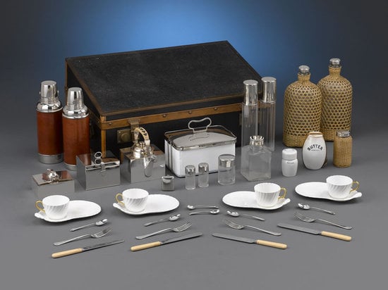 A 100 year old Rolls Royce Picnic Set for retro themed outings