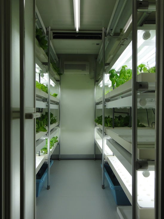 Agri cube helps to set up a personal organic farm in your car park Agri cube helps to set up a personal organic farm in your car park