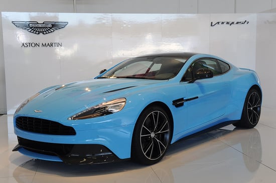 2013 Aston Martin Vanquish shows up in blue in North America