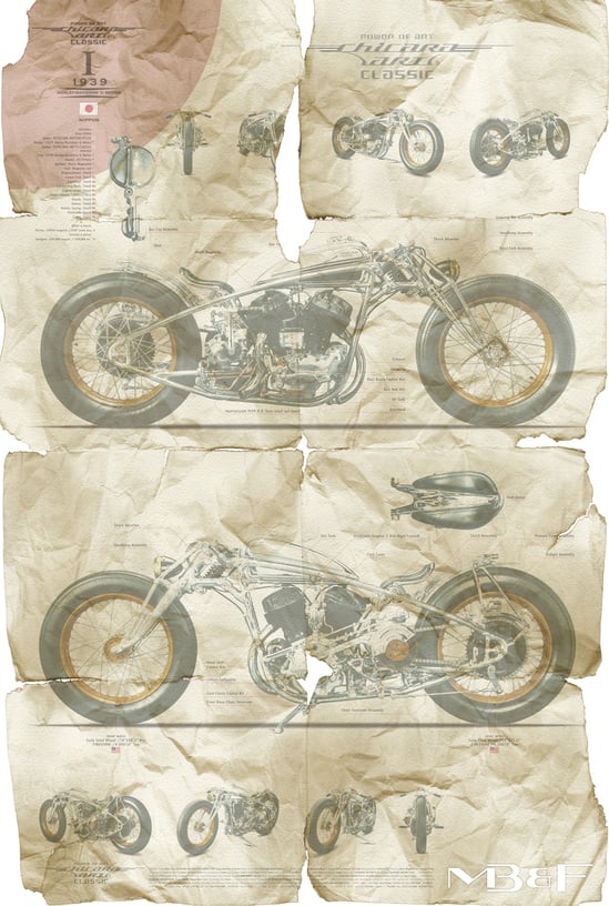 Hand crafted Chicara Art motorcycles by Japanese artist Chicara Nagata to be sold Hand crafted Chicara Art motorcycles by Japanese artist Chicara Nagata to be sold
