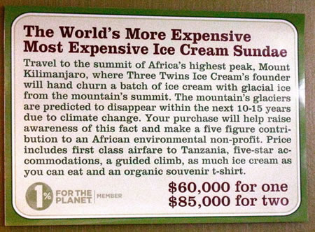 World's most expensive Ice cream sundae for $60,000