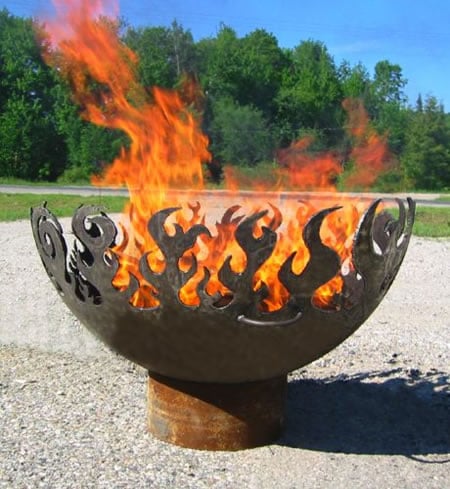 Keep yourself warm and your backyard pretty with the Great Bowl O Fire Keep yourself warm and your backyard pretty with the Great Bowl O Fire