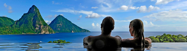 Jade Mountain, St.Lucia is one of the Caribbean’s top luxury suite resorts
