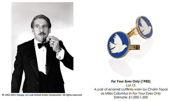Christie’s celebrates 50th anniversary of James Bond films with 007 memorabilia auction Christie’s celebrates 50th anniversary of James Bond films with 007 memorabilia auction