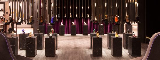Louis Vuitton celebrates the opening of the first pop up shoe store at level Shoe District, Dubai