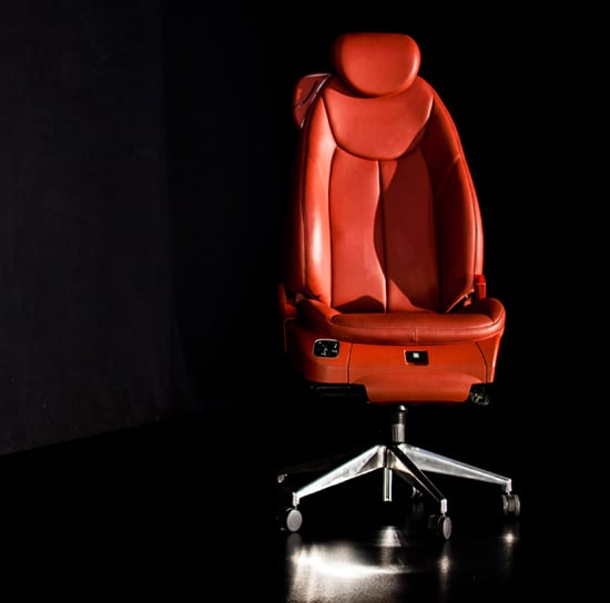 Cape Town woman transform a Mercedes SL into an office desk and chair Cape Town woman transform a Mercedes SL into an office desk and chair