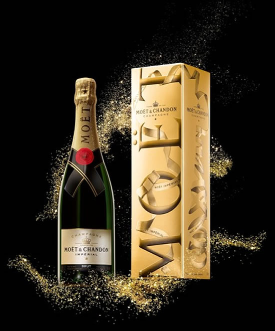 Moët & Chandon’s gold Gift Box celebrates this festive