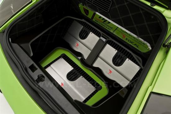 This Lamborghini Murcielago Roadster is customized with an automated cigar holder This Lamborghini Murcielago Roadster is customized with an automated cigar holder