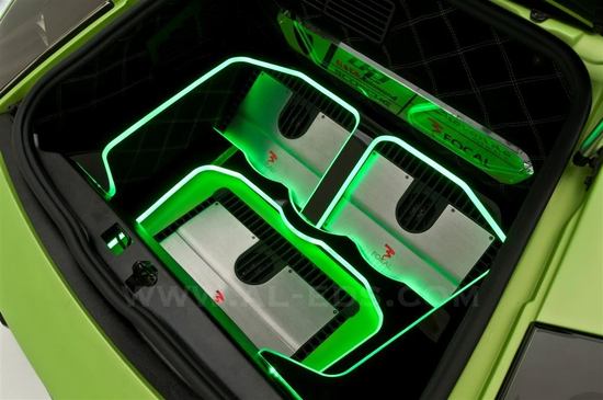 This Lamborghini Murcielago Roadster is customized with an automated cigar holder This Lamborghini Murcielago Roadster is customized with an automated cigar holder