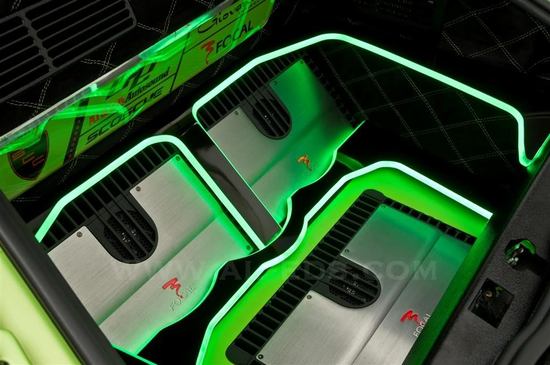This Lamborghini Murcielago Roadster is customized with an automated cigar holder This Lamborghini Murcielago Roadster is customized with an automated cigar holder