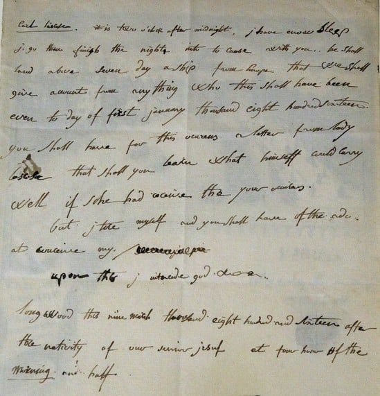 Napoleon Bonaparte’s letter in English auctioned for $400,000 Napoleon Bonaparte’s letter in English auctioned for $400,000