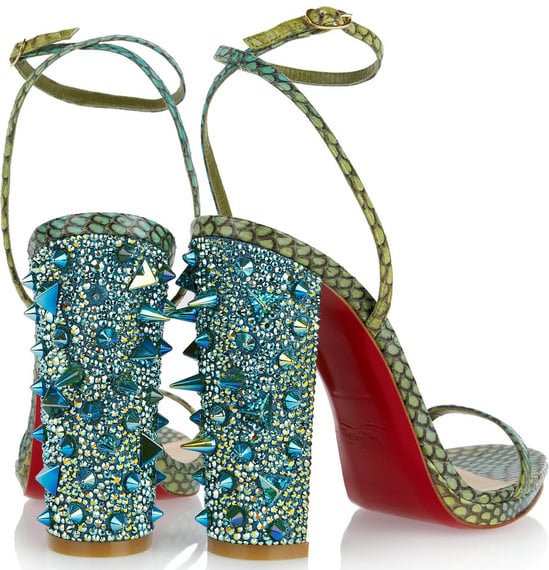 Christian Louboutin Palace 120 Swarovski crystal embellished snake sandals Christian Louboutin Palace 120 Swarovski crystal embellished snake sandals