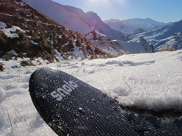 Snolo Sled X is a carbon fiber sled designed to hit the slopes Snolo Sled X is a carbon fiber sled designed to hit the slopes