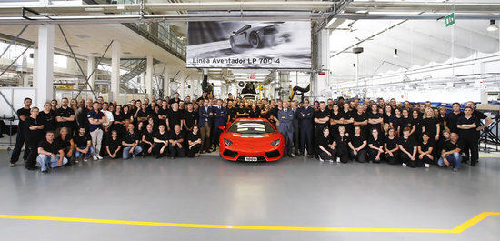 1000th Lamborghini Aventador LP700 4 delivered 1000th Lamborghini Aventador LP700 4 delivered