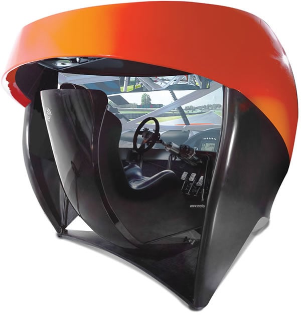 The Full Immersion Professional Racer’s Simulator is the closest to the real thing