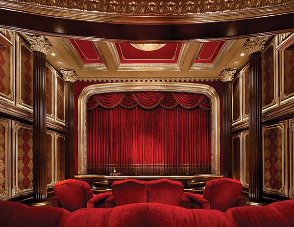 Crimson red inspired Home theatre costs $3 million