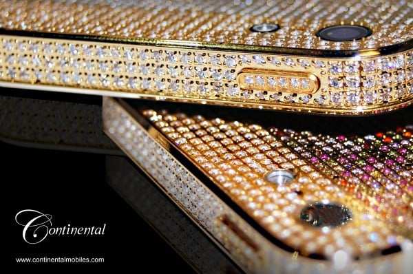 The Adamas and Aurora collection of bejeweled iPhone 5 by Continental Mobiles