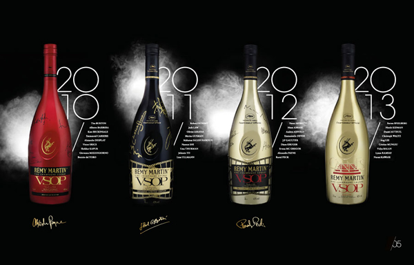Remy Martin Retrospective collectors set unveiled along with VSOP Cannes Film Festival bottle