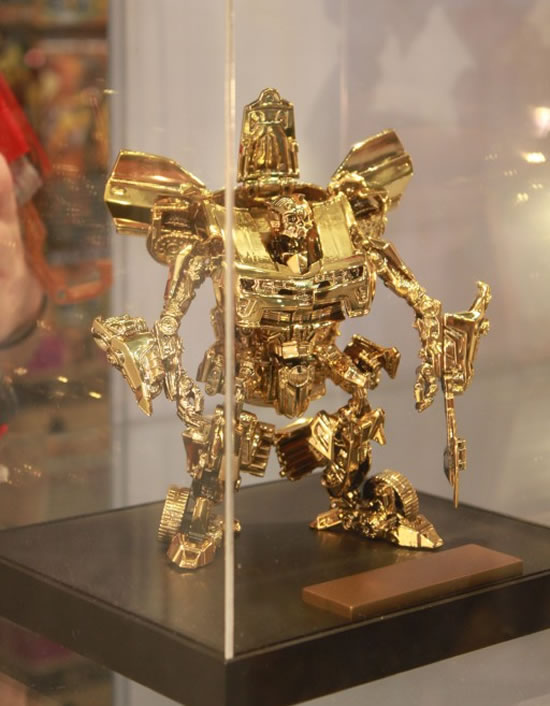 gold transformer toy