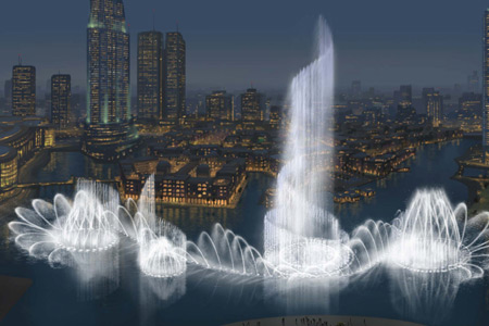 dubai fountain water bellagio dwarfs worlds largest luxurylaunches