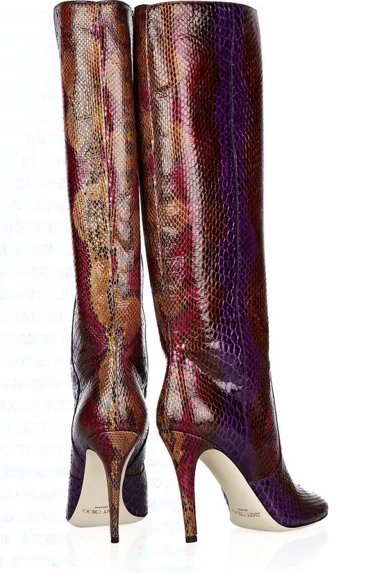 jimmy choo python boots