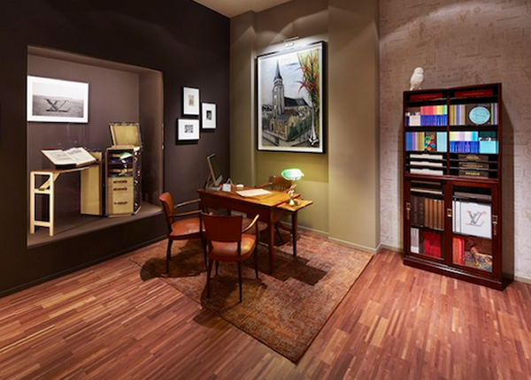 Louis Vuitton transformed Saint-Germain-des-Prés store into a bookstore  with writing room 